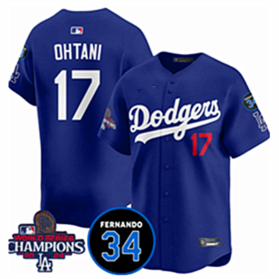 Los Angeles Dodgers Los Angeles Dodgers 17# Ohtani Men's and Women's Kids Baseball Jersey
