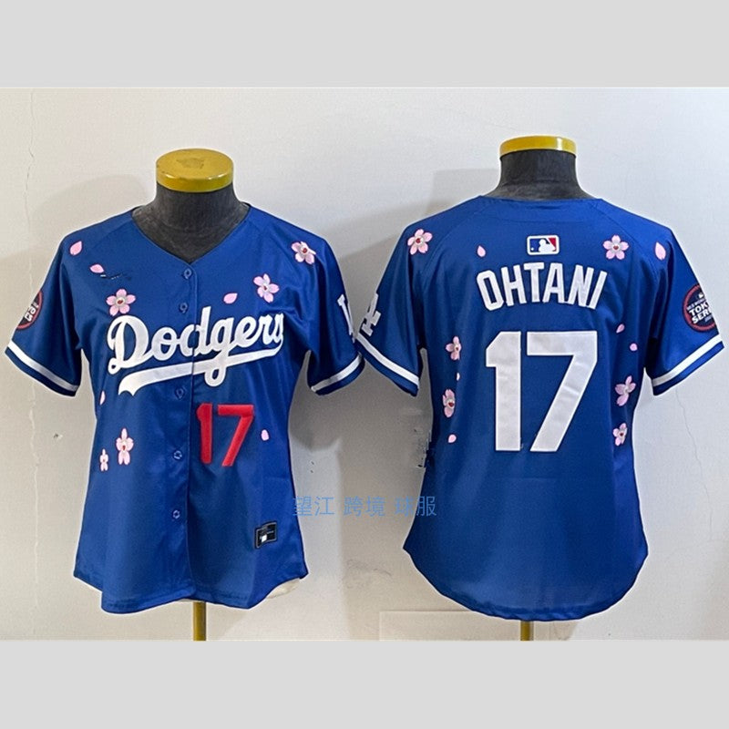 Los Angeles Dodgers Los Angeles Dodgers 17# Ohtani Men's and Women's Kids Baseball Jersey