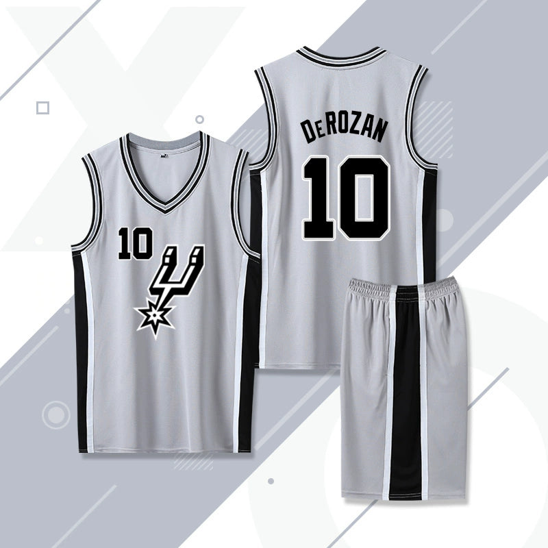 Spurs Jersey No. 21 Duncan Leonard Ginobili Jersey Leonard Aldridge Basketball Wear Suit
