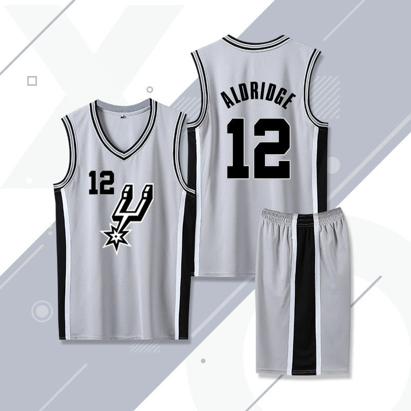 Spurs Jersey No. 21 Duncan Leonard Ginobili Jersey Leonard Aldridge Basketball Wear Suit