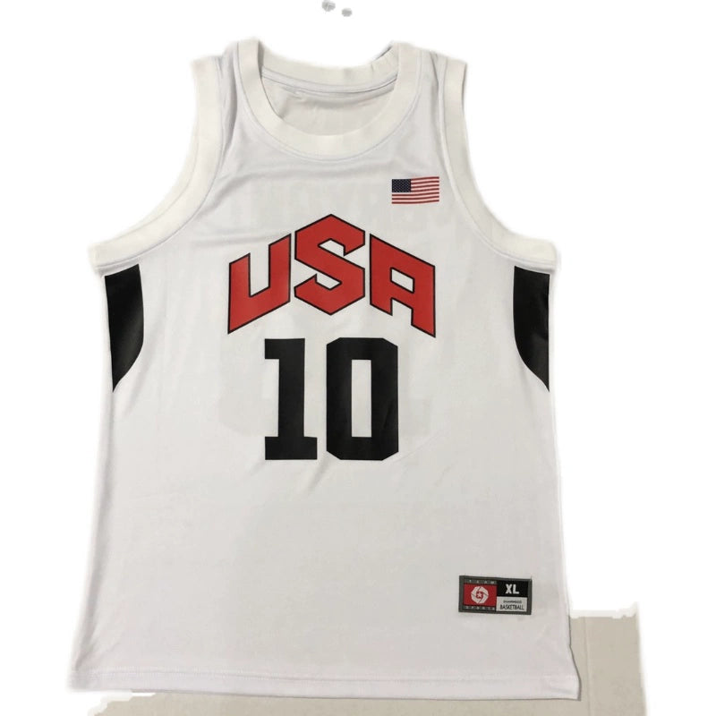 Export Leftover Stock Clearance Dream Team No. 10 Kobe USA Quick-Dry Vest Jersey