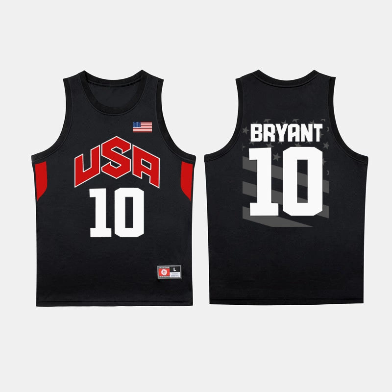 Export Leftover Stock Clearance Dream Team No. 10 Kobe USA Quick-Dry Vest Jersey