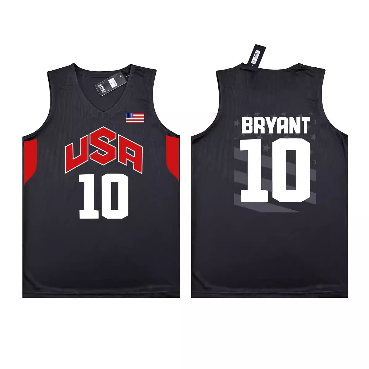 Export Leftover Stock Clearance Dream Team No. 10 Kobe USA Quick-Dry Vest Jersey