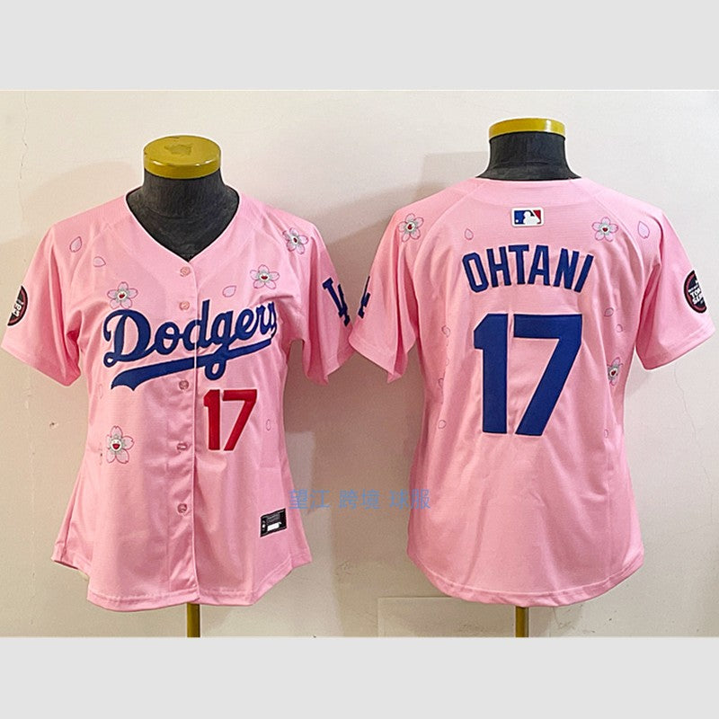 Los Angeles Dodgers Los Angeles Dodgers 17# Ohtani Men's and Women's Kids Baseball Jersey