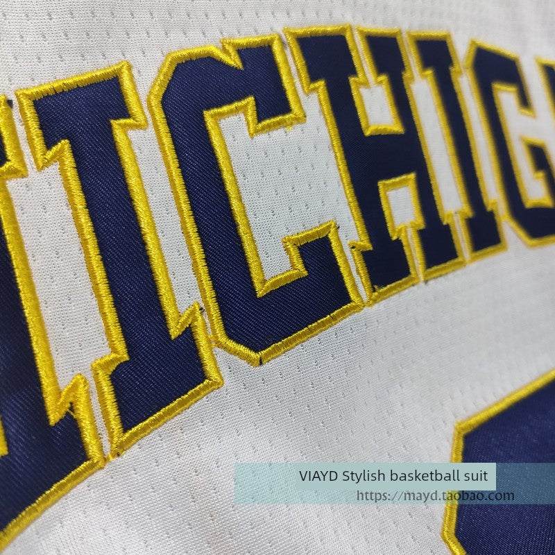 No. 2 Poole Jersey Poole University of Michigan Embroider Basketball Wear American Retro Sports Vest Men's Fashion