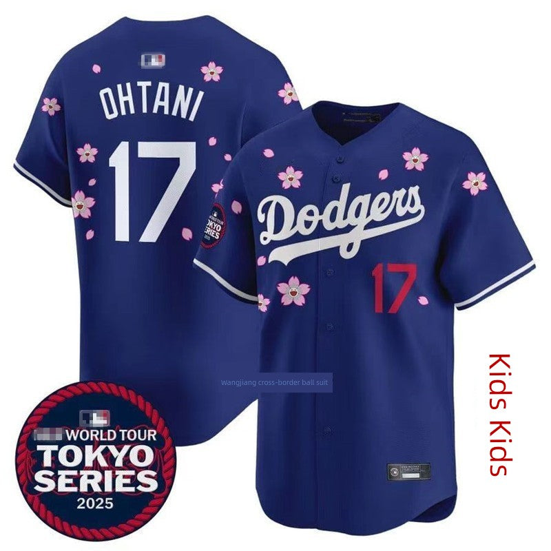 Los Angeles Dodgers Los Angeles Dodgers 17# Ohtani Men's and Women's Kids Baseball Jersey