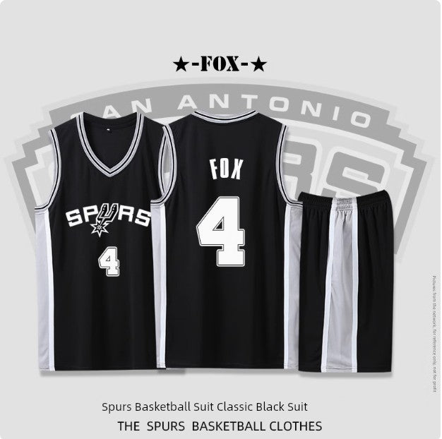 Spurs Jersey No. 21 Duncan Leonard Ginobili Jersey Leonard Aldridge Basketball Wear Suit
