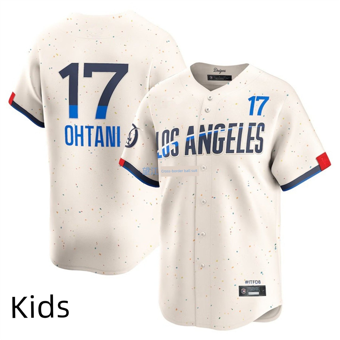 Los Angeles Dodgers Los Angeles Dodgers 17# Ohtani Men's and Women's Kids Baseball Jersey