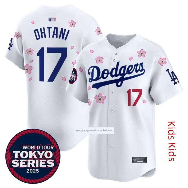 Los Angeles Dodgers Los Angeles Dodgers 17# Ohtani Men's and Women's Kids Baseball Jersey
