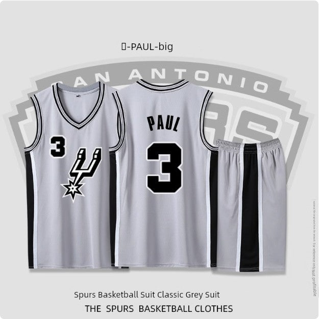 Spurs Jersey No. 21 Duncan Leonard Ginobili Jersey Leonard Aldridge Basketball Wear Suit