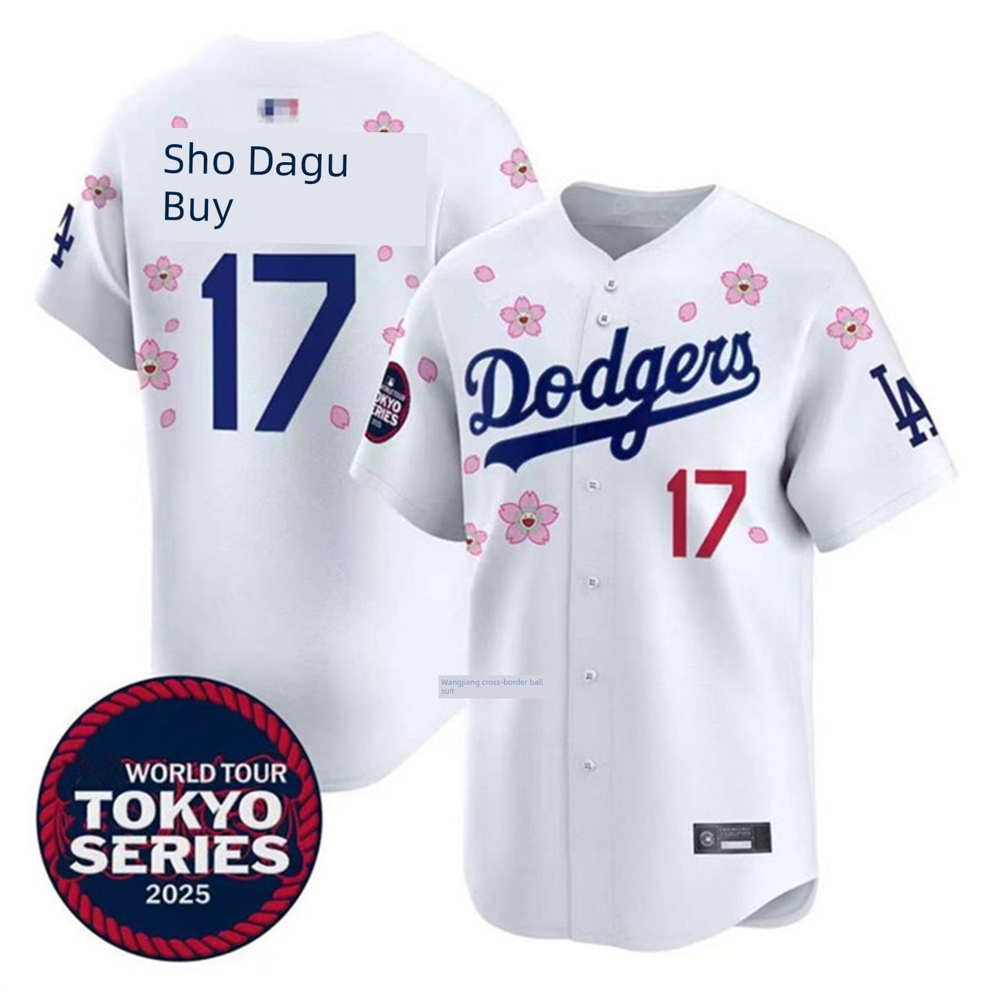 Los Angeles Dodgers Los Angeles Dodgers 17# Ohtani Men's and Women's Kids Baseball Jersey