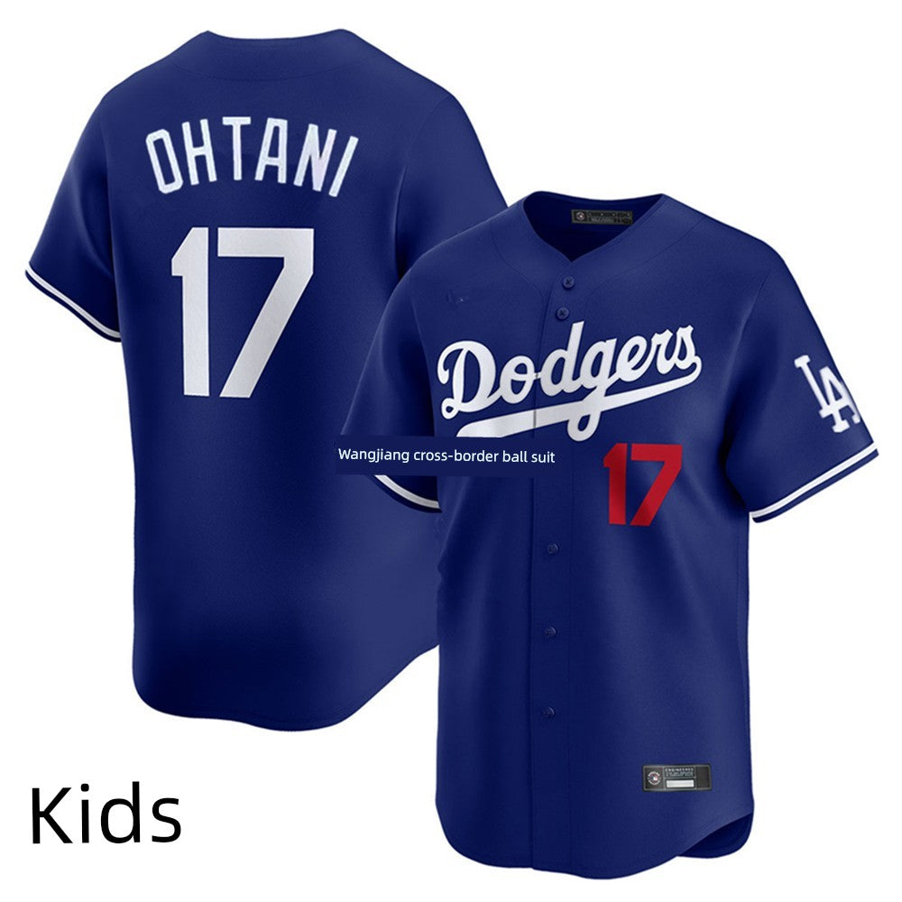 Los Angeles Dodgers Los Angeles Dodgers 17# Ohtani Men's and Women's Kids Baseball Jersey