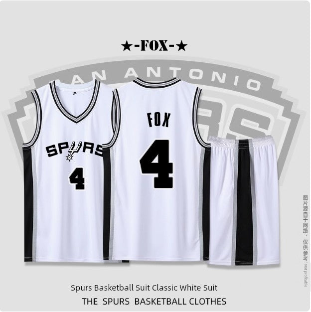 Spurs Jersey No. 21 Duncan Leonard Ginobili Jersey Leonard Aldridge Basketball Wear Suit