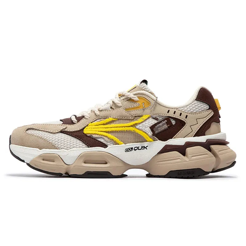 361 Degrees Men Casual Sports Shoes Summer Mesh Breathable Outdoor Comfortable Retro Light Thick-soled Male Sneakers 672436773