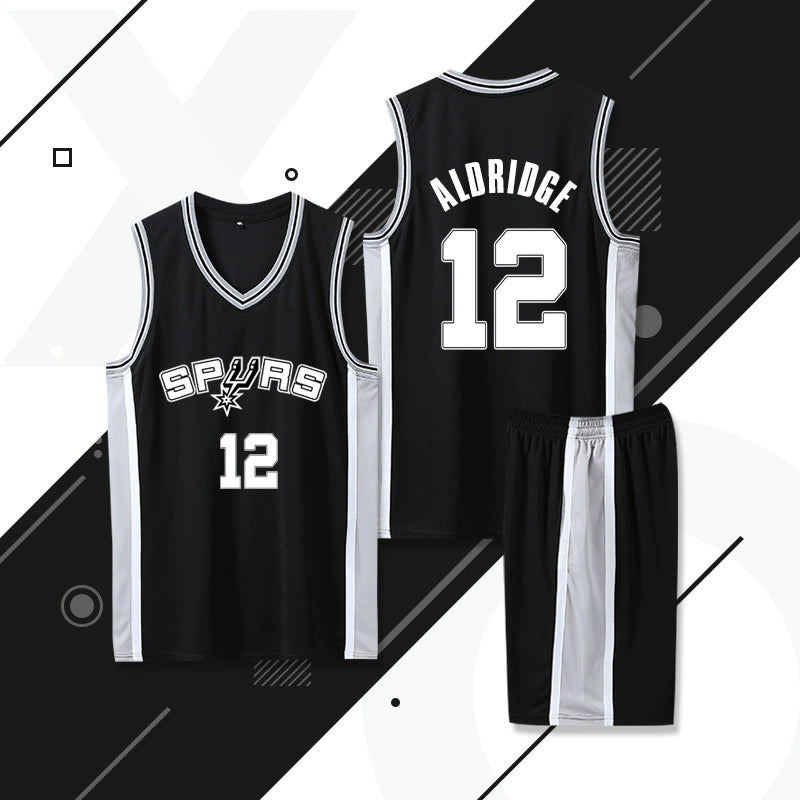 Spurs Jersey No. 21 Duncan Leonard Ginobili Jersey Leonard Aldridge Basketball Wear Suit