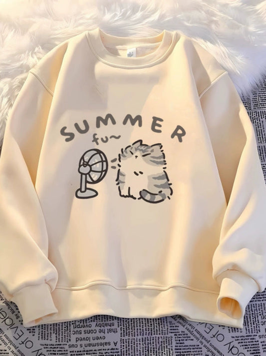 Children's Fall and Winter Ins Pure Cotton Cartoon Student Sweater