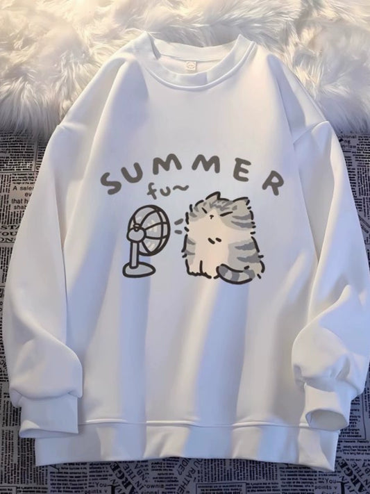 Children's Fall and Winter Ins Pure Cotton Cartoon Student Sweater