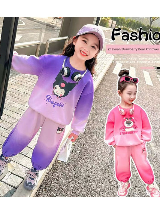 Fleece-lined Clow M Spring & Fall Western Style Baby Girl Sweatshirt