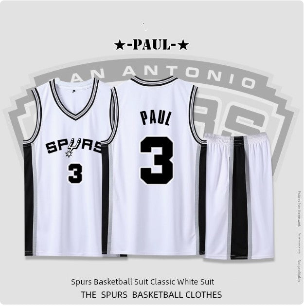 Spurs Jersey No. 21 Duncan Leonard Ginobili Jersey Leonard Aldridge Basketball Wear Suit