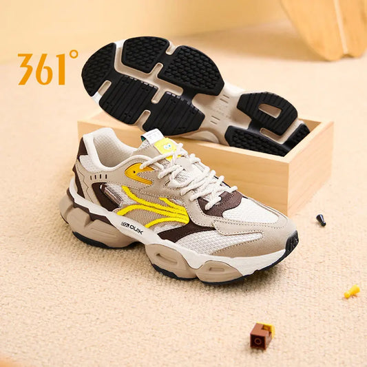 361 Degrees Men Casual Sports Shoes Summer Mesh Breathable Outdoor Comfortable Retro Light Thick-soled Male Sneakers 672436773