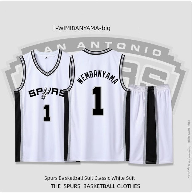 Spurs Jersey No. 21 Duncan Leonard Ginobili Jersey Leonard Aldridge Basketball Wear Suit