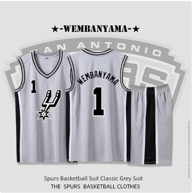 Spurs Jersey No. 21 Duncan Leonard Ginobili Jersey Leonard Aldridge Basketball Wear Suit